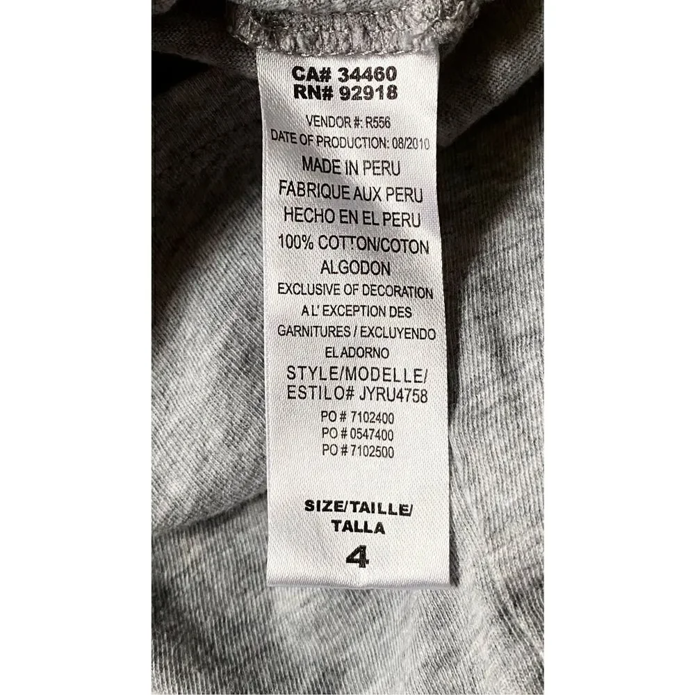 Juicy Couture Girl’s Long-sleeve T-shirt, Sz:4
